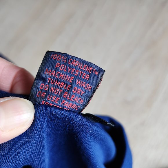 Vintage Patagonia Capilene Long Sleeve Base-layer T-Shirt Blue Made in USA - Picture 7 of 7